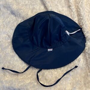 Ruggedbutts Ruffle Butts Navy Wide Brim Sun Hat 6-12M